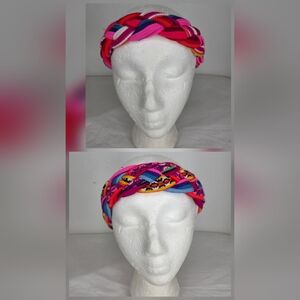 GiuliA OS Headband Vibrant Multicolor Braided From Peruvian Artisans-Reversible